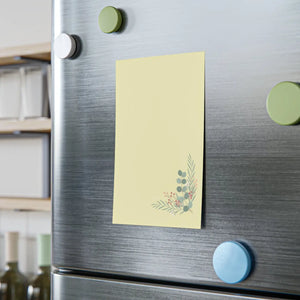 Eucalyptus sprig corner post-it note pads | floral sticky notes - notebooks & notepads
