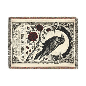 Rose petal detail in the DipaliZ Raven's Shadow blanket artwork