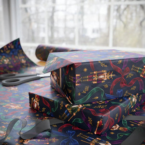 Festive holiday pattern wrapping paper