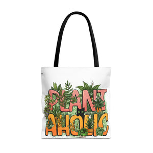 Plantaholic Tote Bag — Cute 'Plant Aholic' Eco Shopper for Plant Lovers