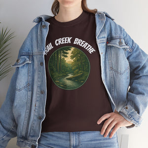 A creek in the woods, Unisex Heavy Cotton Tee