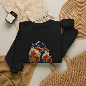 Michigan fall autumn colors crewneck sweatshirt - sweatshirts