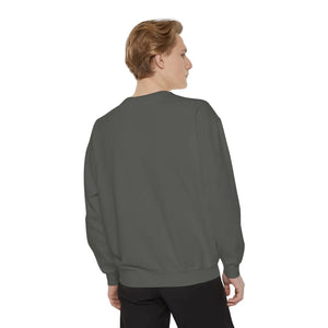 Personalized, Vibe Dealer Garment-Dyed Sweatshirt — Soft Vintage Blue Crewneck