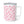 Pink heart pattern insulated coffee mug - mugs