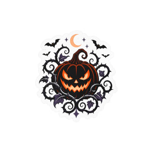 Halloween pumpkin kiss-cut vinyl decal - home decor decals