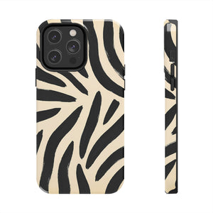 Zebra Print Tough Phone Case