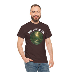 A creek in the woods, Unisex Heavy Cotton Tee