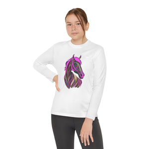 A Pink Horse, Youth Long Sleeve Competitor Tee