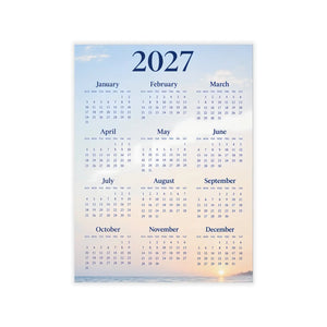 Sunset colour band detail from the DipaliZ 2027 beach calendar wall decal