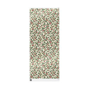 Festive Holly Berry Christmas Wrapping Paper