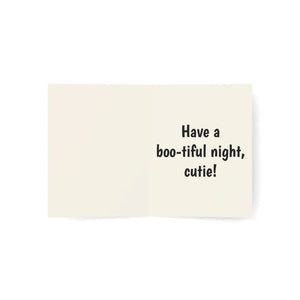 Spooky & cute happy halloween greeting card - cards