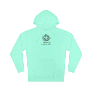 Cabbage makes everything better floral hooded sweatshirt - sweatshirts