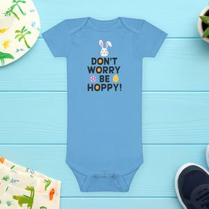 Don't worry, Be Hoppy, Baby Short Sleeve Onesie®