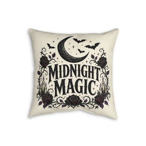 DipaliZ Midnight Magic pillow at 20 by 20 inches on faux linen