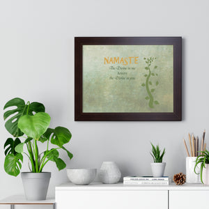Namaste, Framed Horizontal Poster