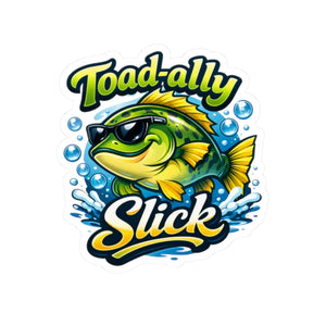 3 inch square of the DipaliZ sunglasses bass kiss-cut decal