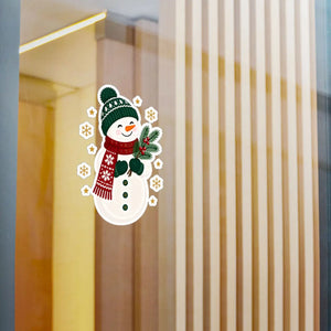 Snowman christmas kiss-cut vinyl decal - home decor decals