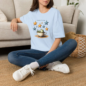 Take time to shine coffee star t-shirt - t-shirts