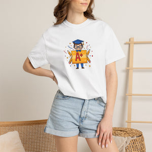 A+ Grad Owl T-Shirt — Cute Academic Graduation Tee for Students & Teachers