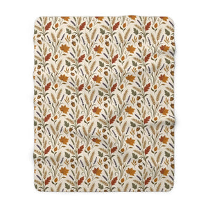 Wheat stalk detail from the DipaliZ fall floral blanket design