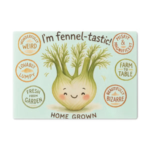“i’m fennel-tastic! ” fennel vegetable cutting board - boards