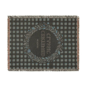 Country cottage plaid woven blanket from DipaliZ, printed to order