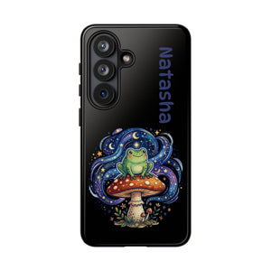 Personalized Frog on Mushroom Tough Phone Case