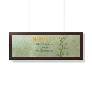 Namaste, Framed Horizontal Poster
