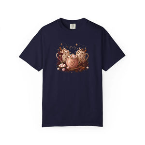 Hot cocoa bears garment-dyed t-shirt - t-shirts