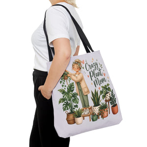 Crazy Plant Mom Tote Bag — Plant Lover Canvas Tote