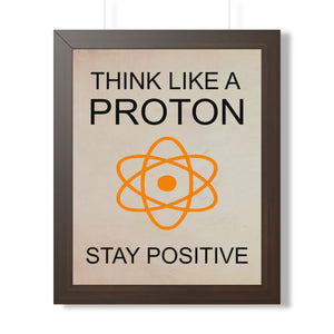 Be positive framed vertical poster - posters