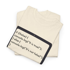 Javascript Programming, Unisex Heavy Cotton Tee
