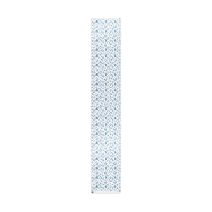 Winter Blue Feather Wrapping Paper Roll — Elegant Feather & Pinecone Gift Wrap