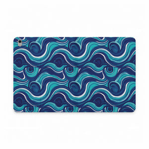 Ocean Wave Tablet Folio Case — Blue Swirl Protective Cover
