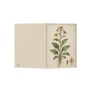 Vintage botanical wildflower thinking of you greeting card - cards