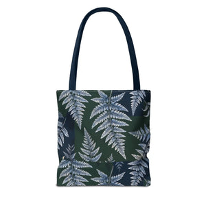 Fern Pattern Tote Bag — Botanical All-Over Print Canvas Tote