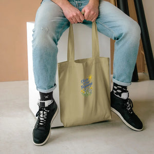 Personalized, Embroidered 'Cheers to New Beginnings' Floral Tote