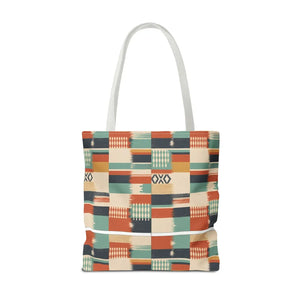 Aztec Patchwork Tote Bag – Boho Geometric All-Over Print Tote
