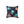 Cute Neon Raccoon Pattern Square Pillow — Colorful Cartoon Accent Cushion