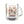 Handle and rim of the DipaliZ 10 ounce printed glass coffee mug