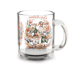 Handle and rim of the DipaliZ 10 ounce printed glass coffee mug