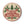 Merry Christmas Ceramic Coaster — Retro Holiday Pine & Holly Drink Protector