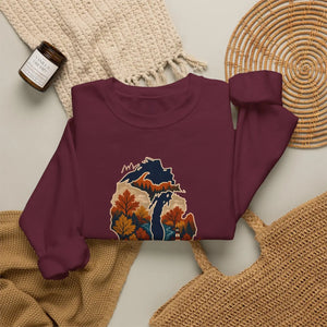 Michigan fall autumn colors crewneck sweatshirt - sweatshirts