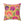 Floral Pansy Face Decorative Pillow — Cheerful Yellow Botanical Throw Pillow
