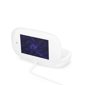 Uv phone sanitizer & wireless charging pad – purple galaxy design - chargers