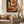 Framed Vertical Poster — Desert Arch Abstract Print (Warm Terracotta Sun)