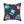 Cute Neon Raccoon Pattern Square Pillow — Colorful Cartoon Accent Cushion