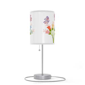 Flowers with Butterflies, Lamp on a Stand, US|CA plug