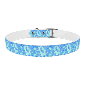 Blue spheres Dog Collar