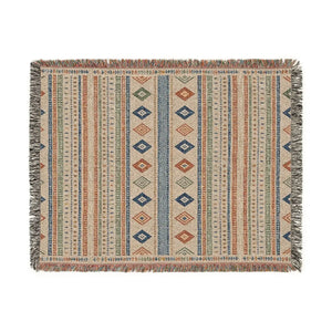 Banded diamond motif from the DipaliZ boho Aztec throw design